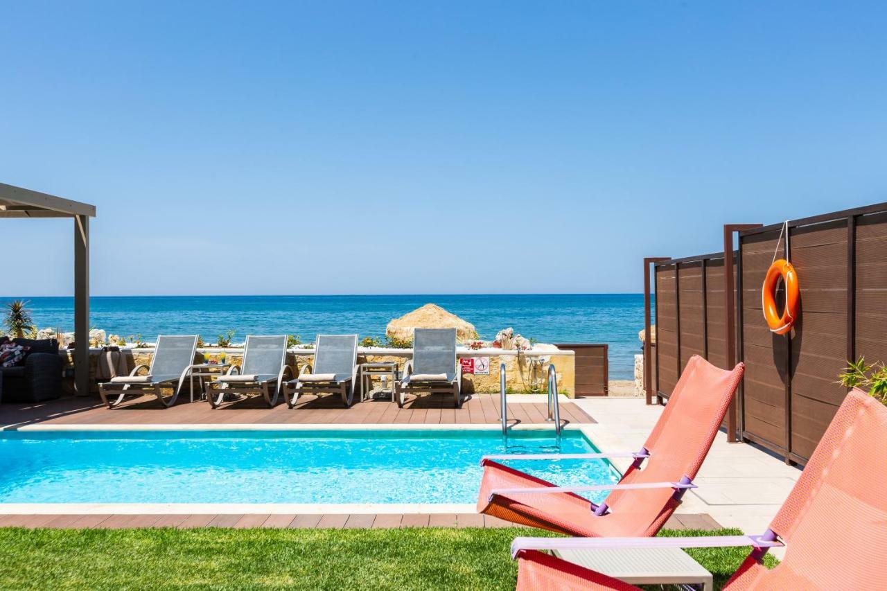 Espera Luxury Beach Front Residence With Pool & Bbq, By Thinkvilla Rethymno (Crete) Luaran gambar