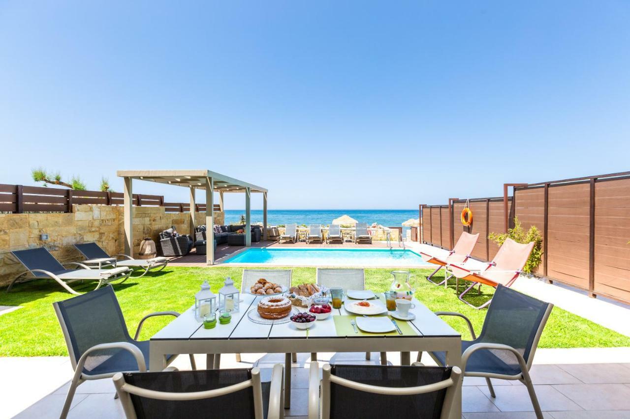 Espera Luxury Beach Front Residence With Pool & Bbq, By Thinkvilla Rethymno (Crete) Luaran gambar