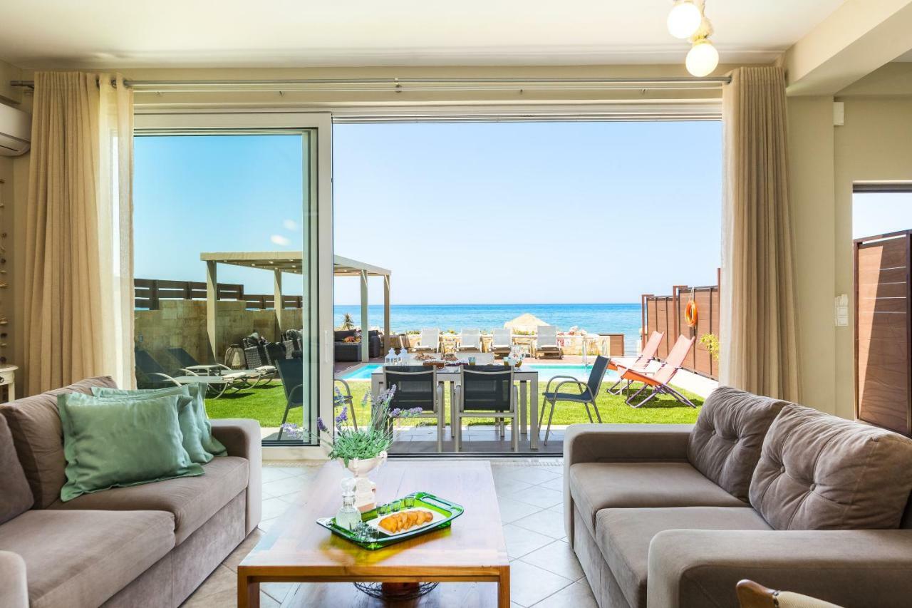 Espera Luxury Beach Front Residence With Pool & Bbq, By Thinkvilla Rethymno (Crete) Luaran gambar